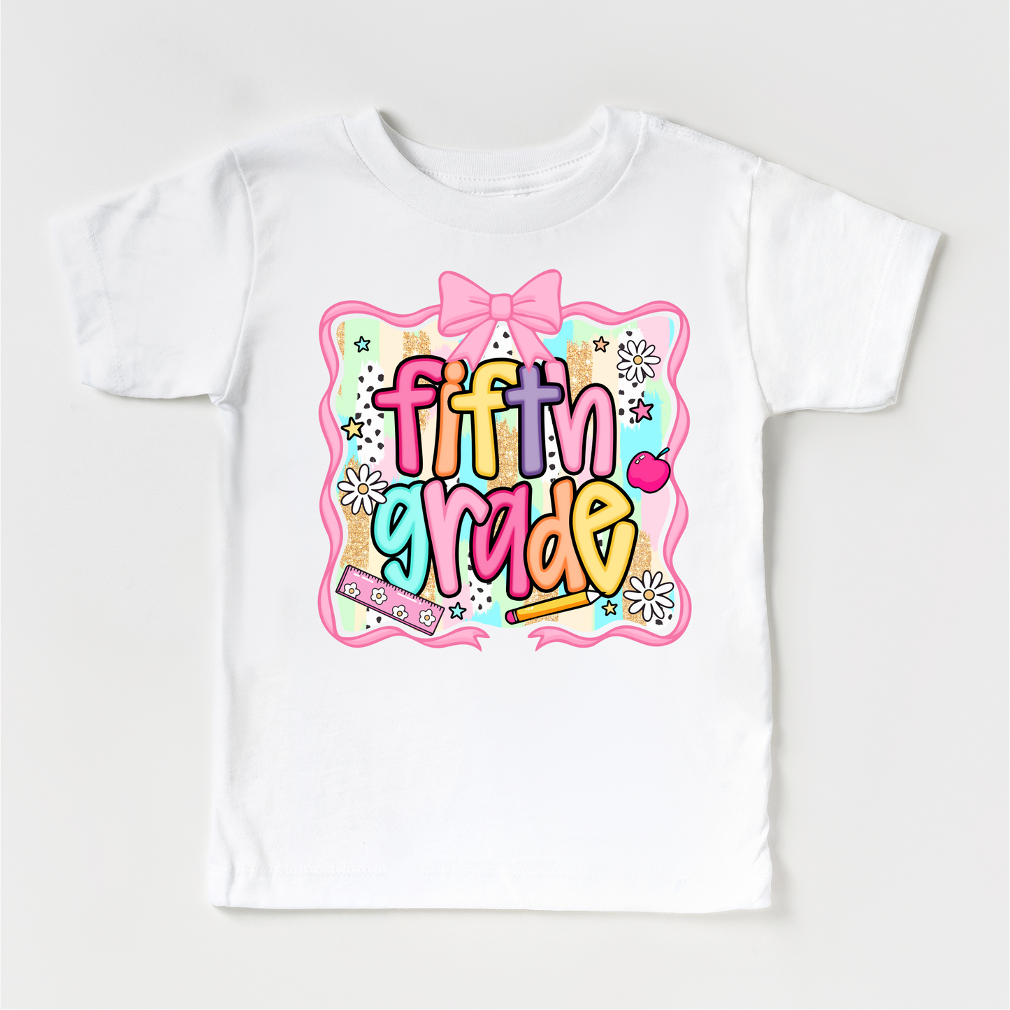 Girls 5th grade School Shirt - Back To School Tee