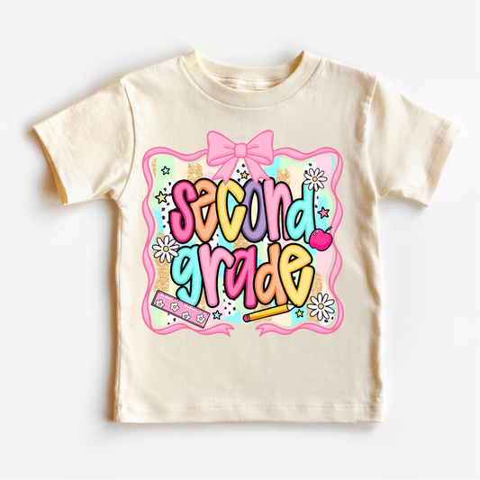 Girls 2nd Grade School Shirt - Back To School Tee