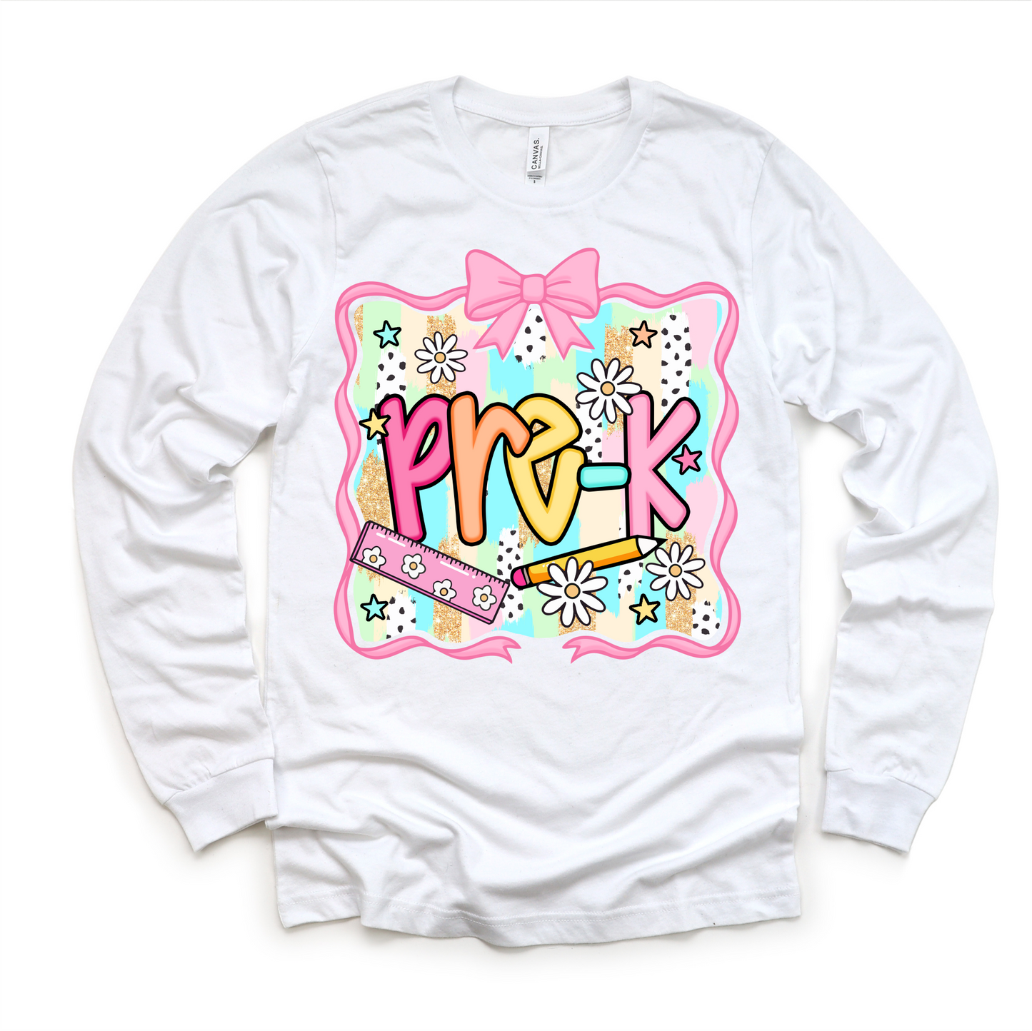 Girls Pre-K School Shirt - Back To School Tee