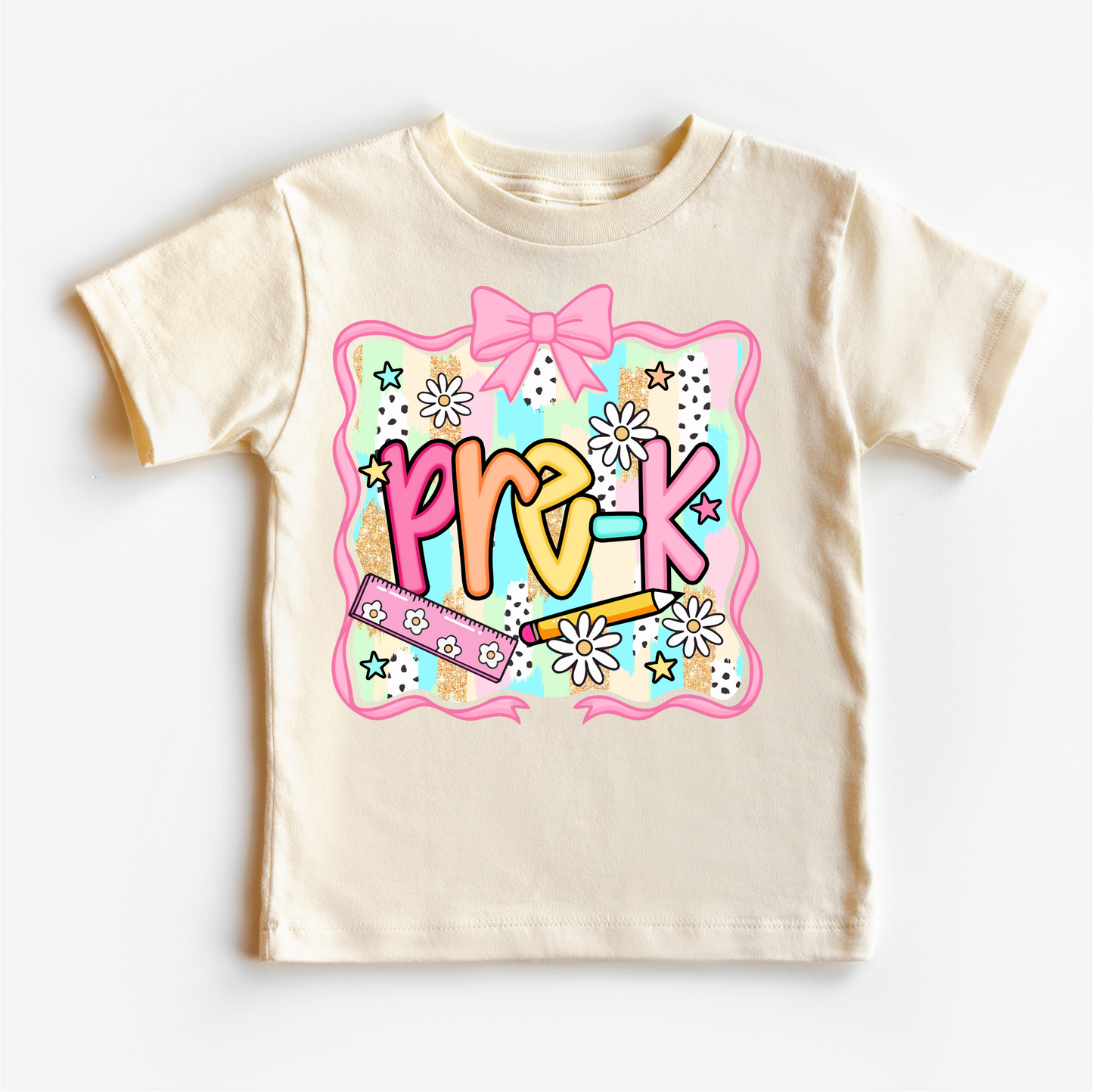 Girls Pre-K School Shirt - Back To School Tee