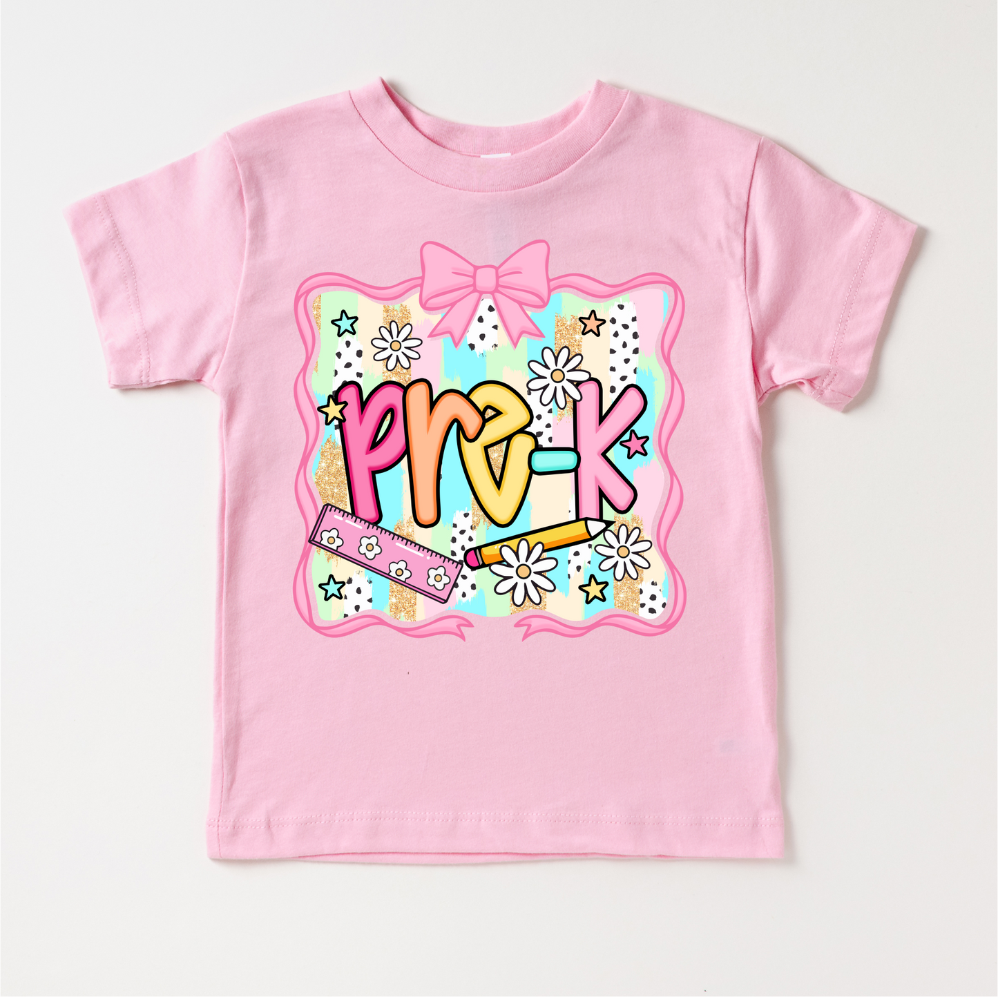 Girls Pre-K School Shirt - Back To School Tee
