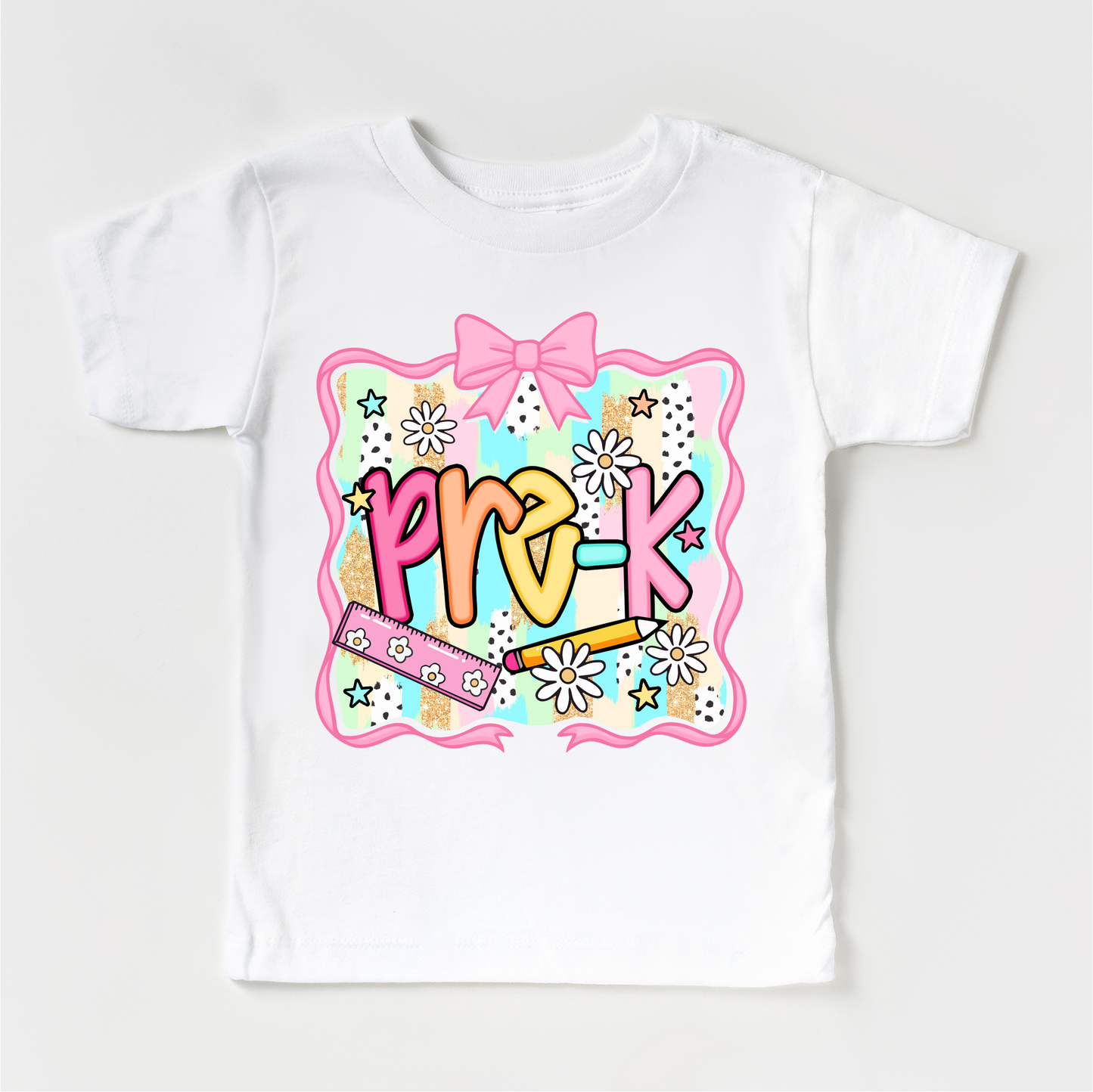 Girls Pre-K School Shirt - Back To School Tee