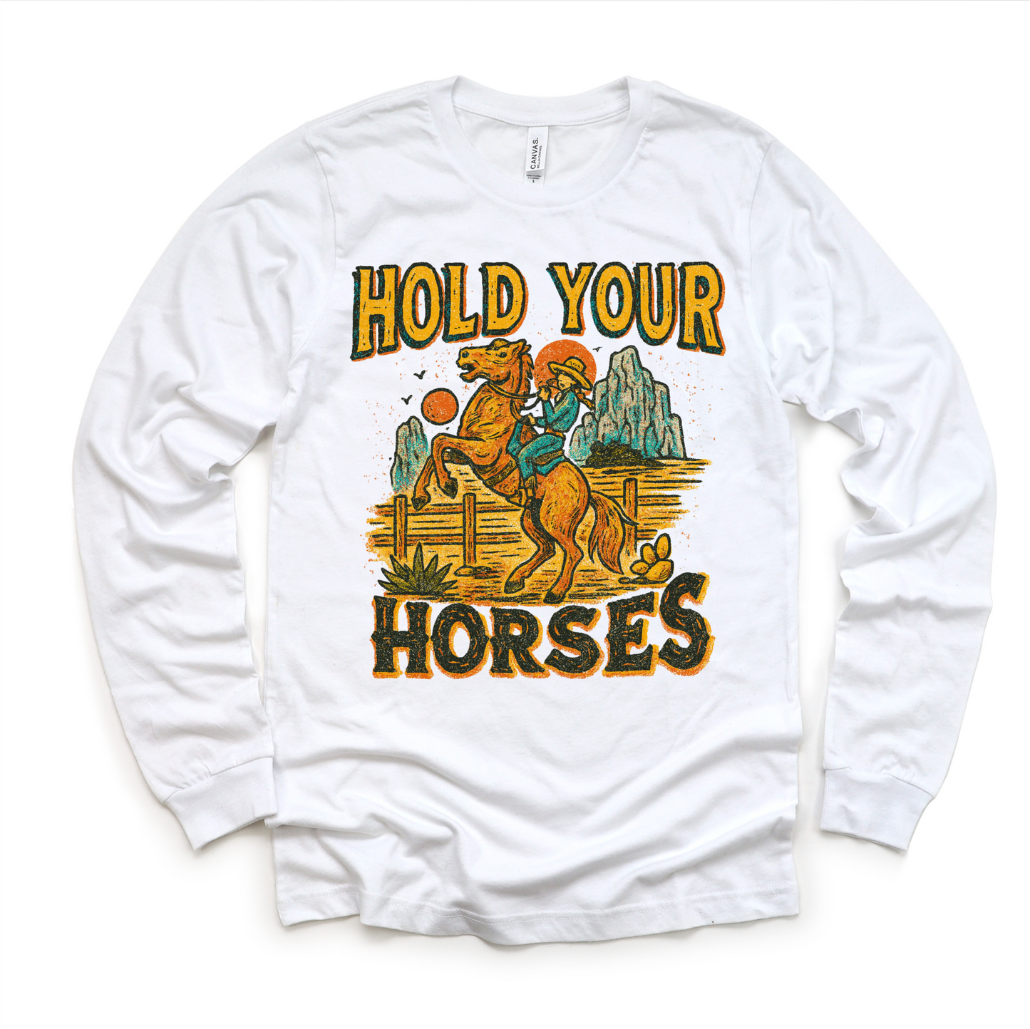 Hold Your Horses Country Western Shirt - Western Tee - MU96