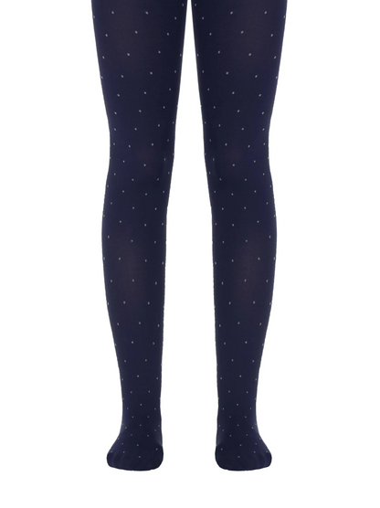 Conte Nadin 50 Den - Fantasy Dense Tights for Girls with a "small silver dots" - 10yr. 12yr. 14yr, 16yr. (14С-108СП)