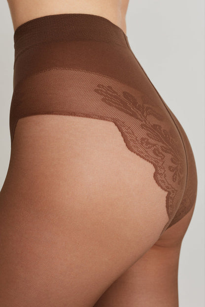 Conte Bikini Soft 40 Den - Classic Women's Tights with Ajour Top (8S-47SP)