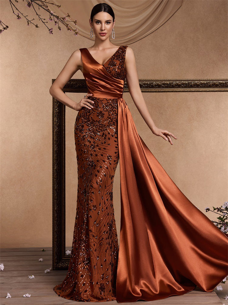 noble cocktail party dress V-neck Evening Dress, Noble Elegant Party Dress, Queen High Texture Dress,custom Made on Luulla