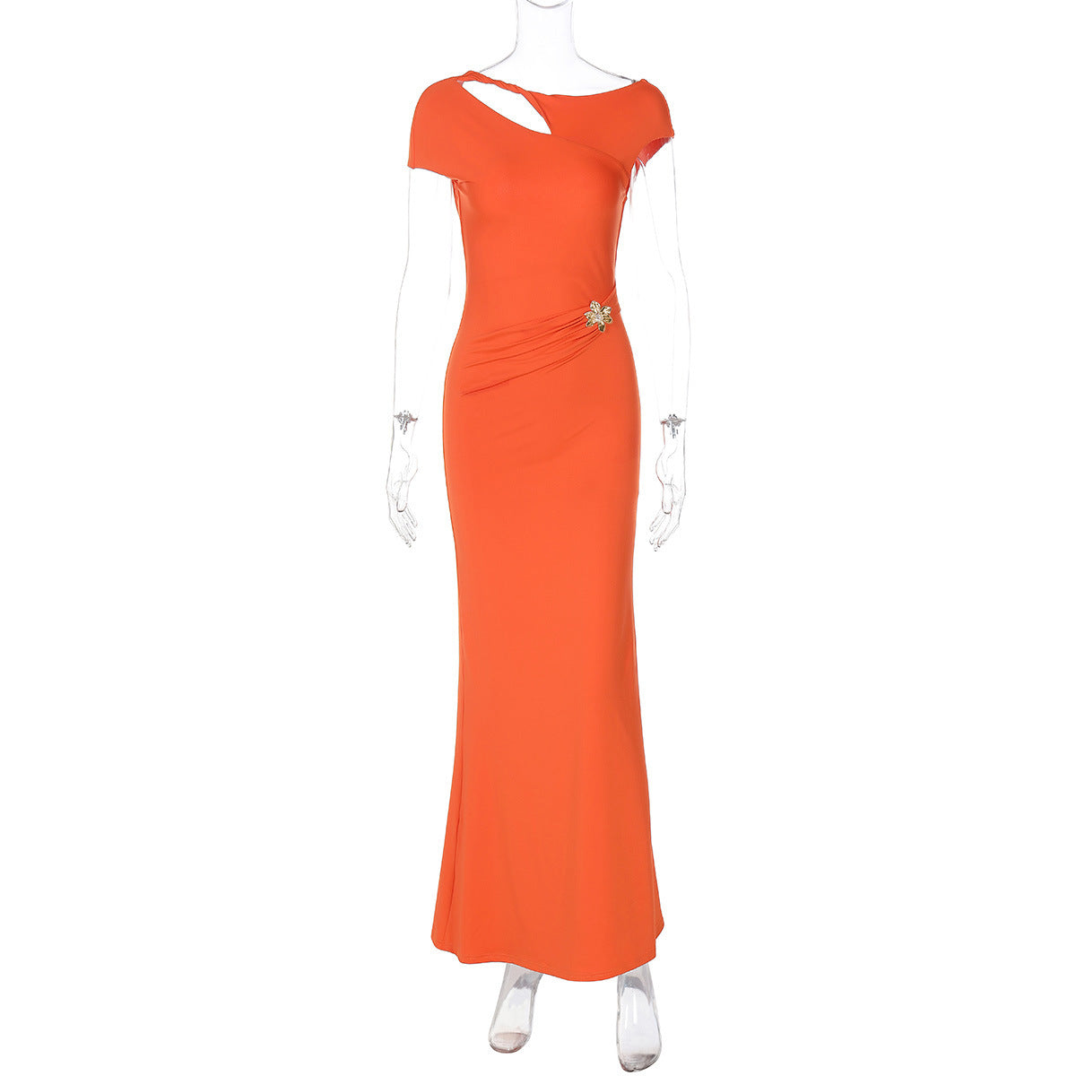 womens backless summer dresses Women Spring Summer Sexy Backless Waist Trimming Solid Color Short Sle –  ConteByOksana