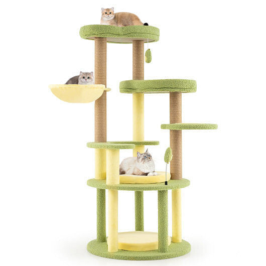 Spacious Avocado Cat Tower