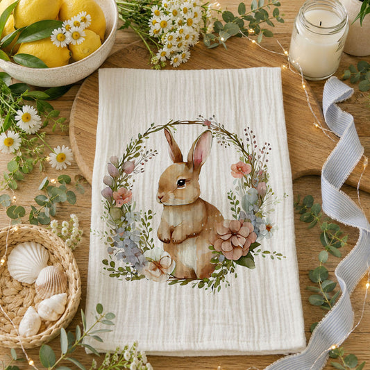 Rustic Bunny Towel