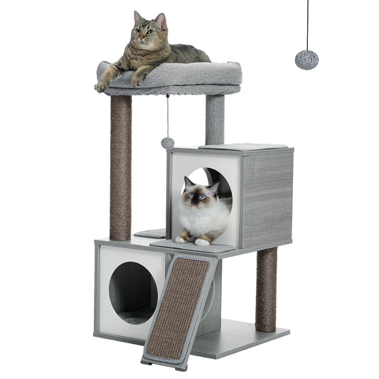 Natural Wooden Cat Tower