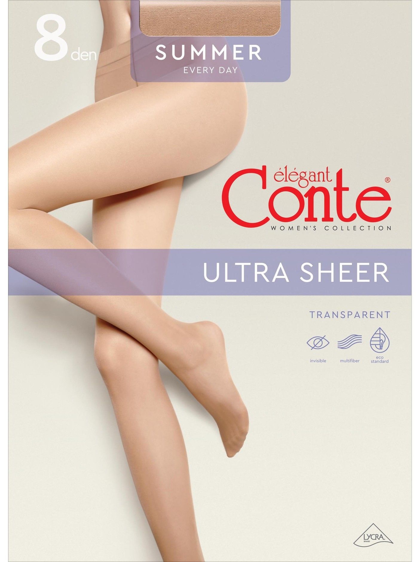 Conte (Poland) Summer 8 Den - Ultra-Thin Women's Pantyhose (14S-17SP)