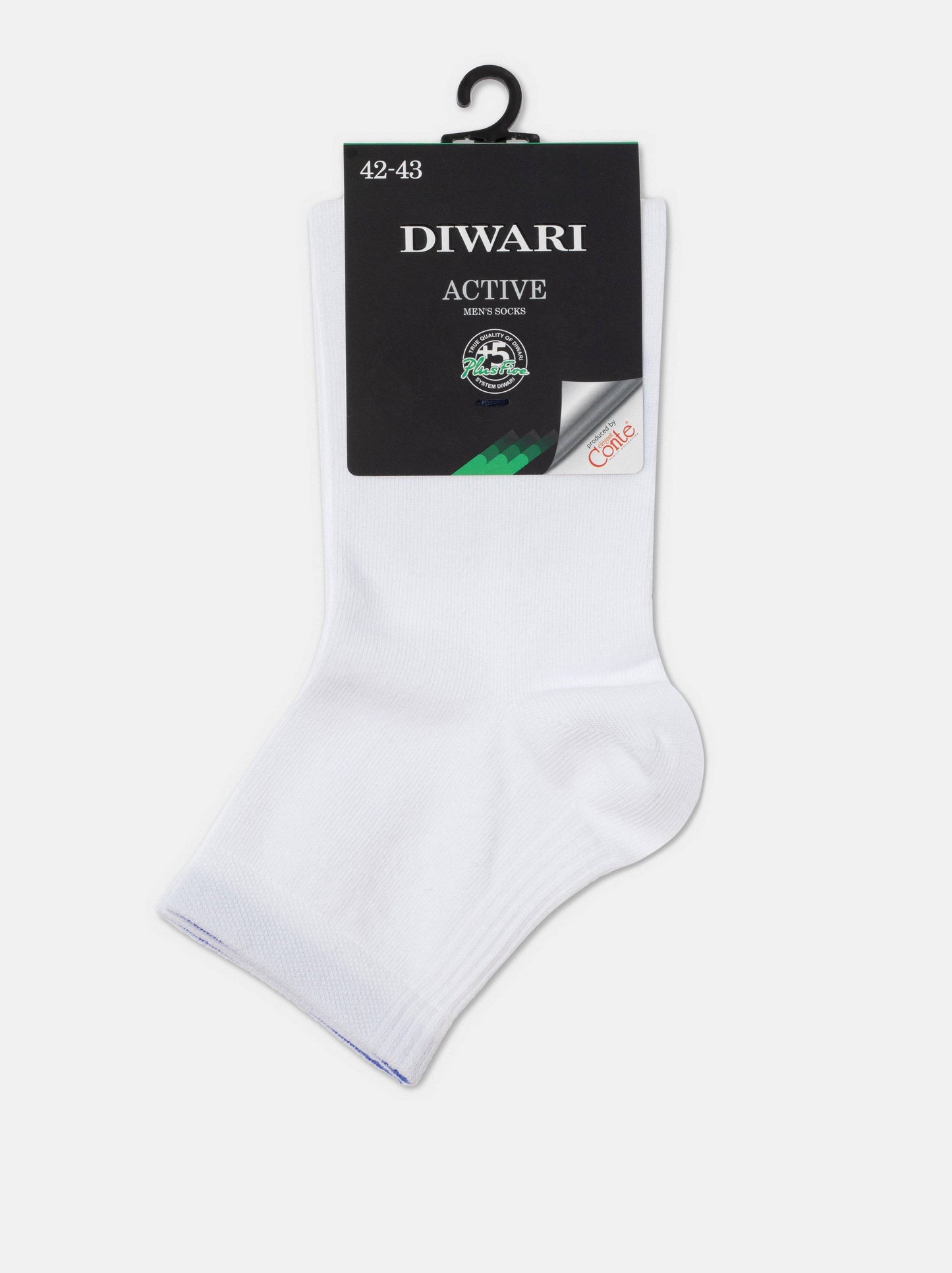 Lot of 6 pairs - DiWaRi #20S-138SP - Conte Classic Mid-Length Cotton Men's Socks