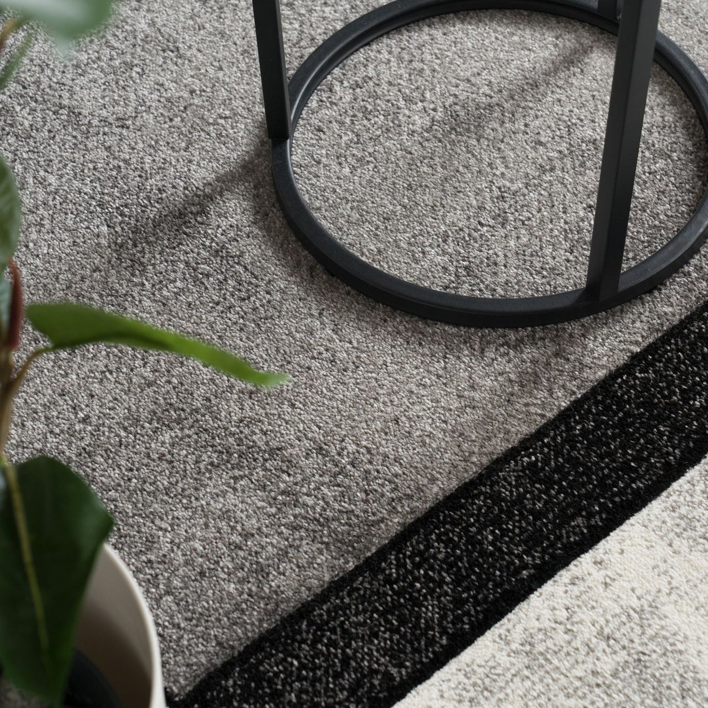 Area Rug Brilliance with Geometric Squares in Black White