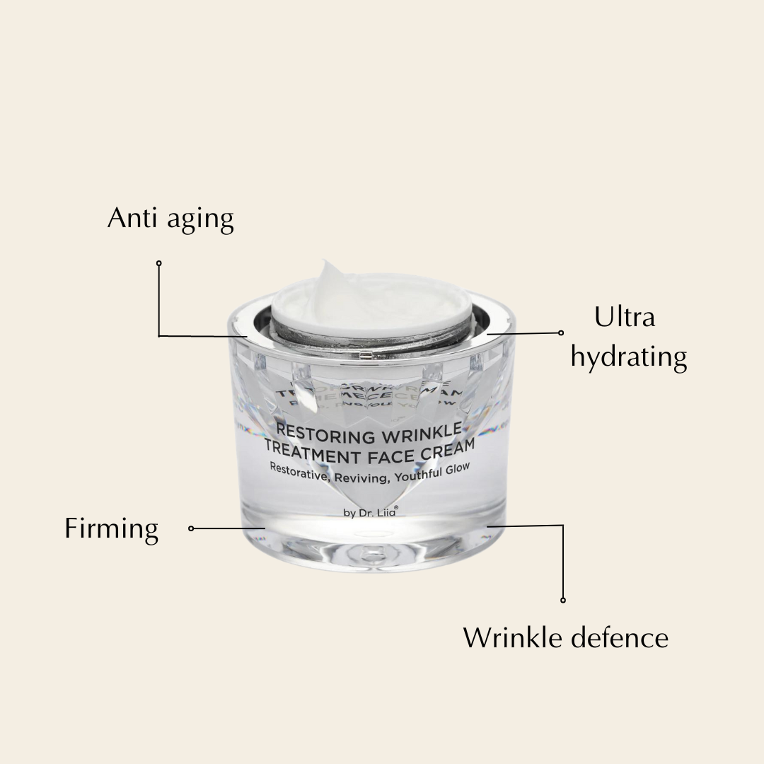 Restoring Wrinkle Treatment Face Cream – Vegan, Hypoallergenic, Gluten-Free Anti-Aging Formula