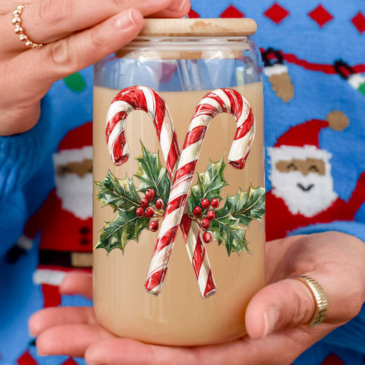 Candy Cane Holly 17oz