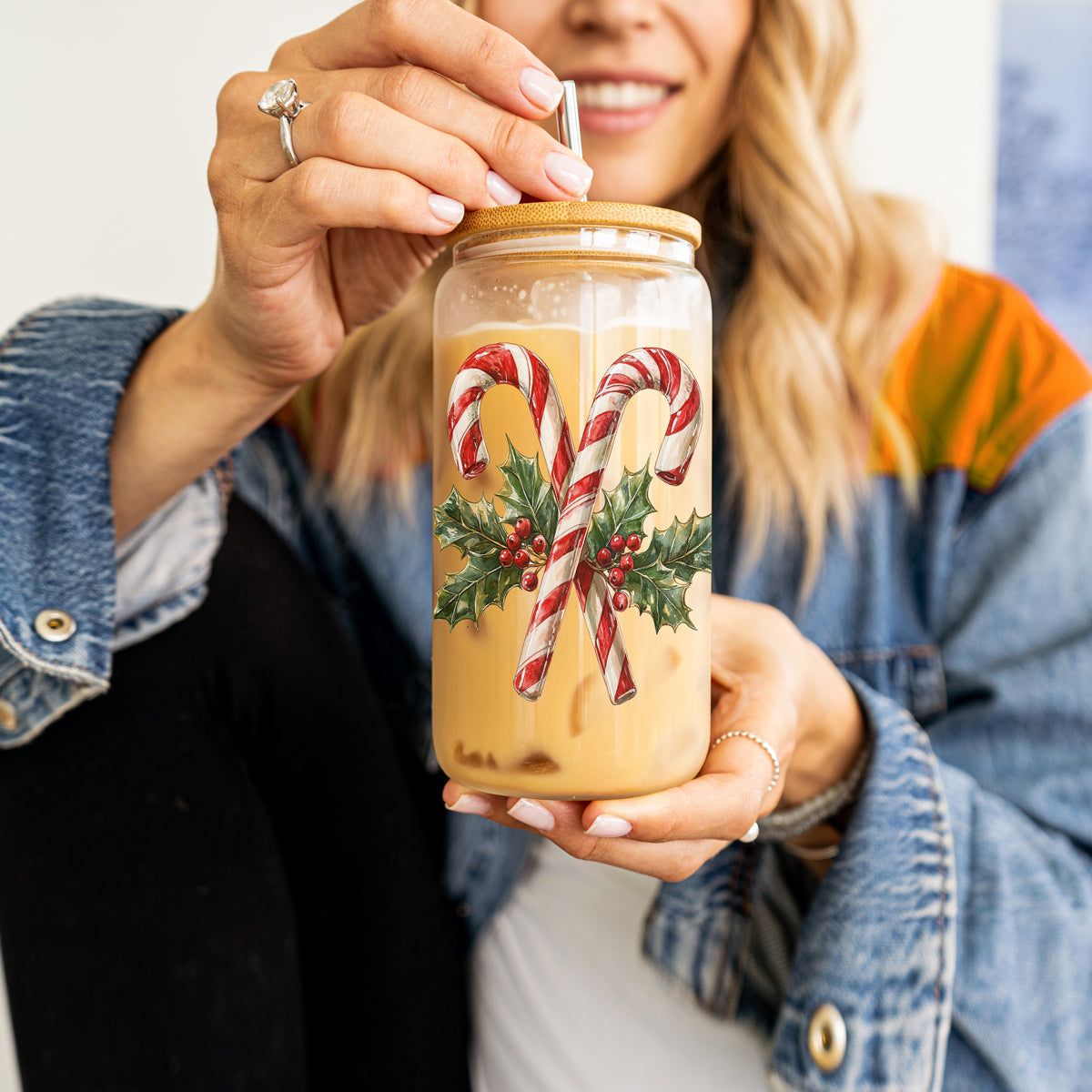 Candy Cane Holly 17oz