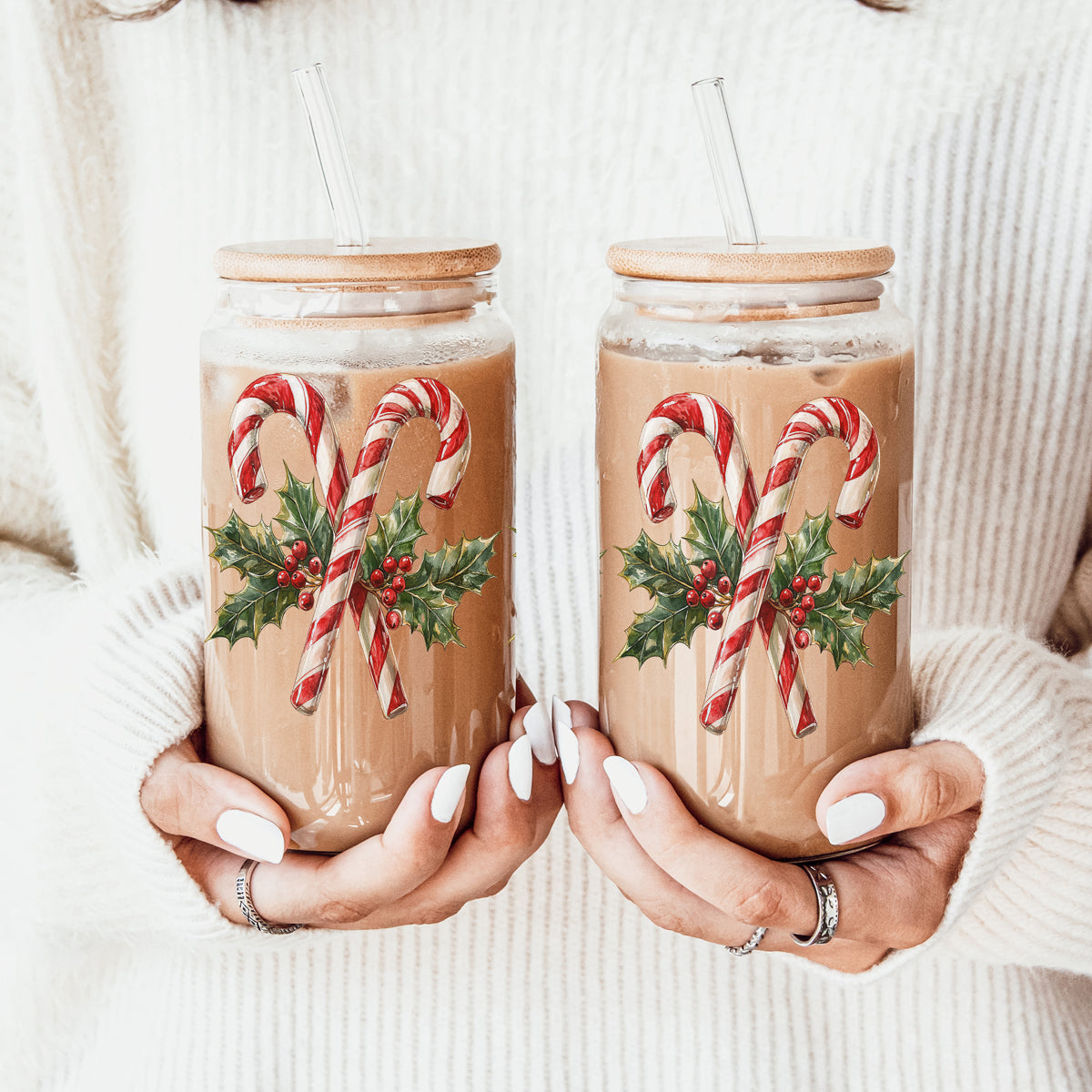 Candy Cane Holly 17oz
