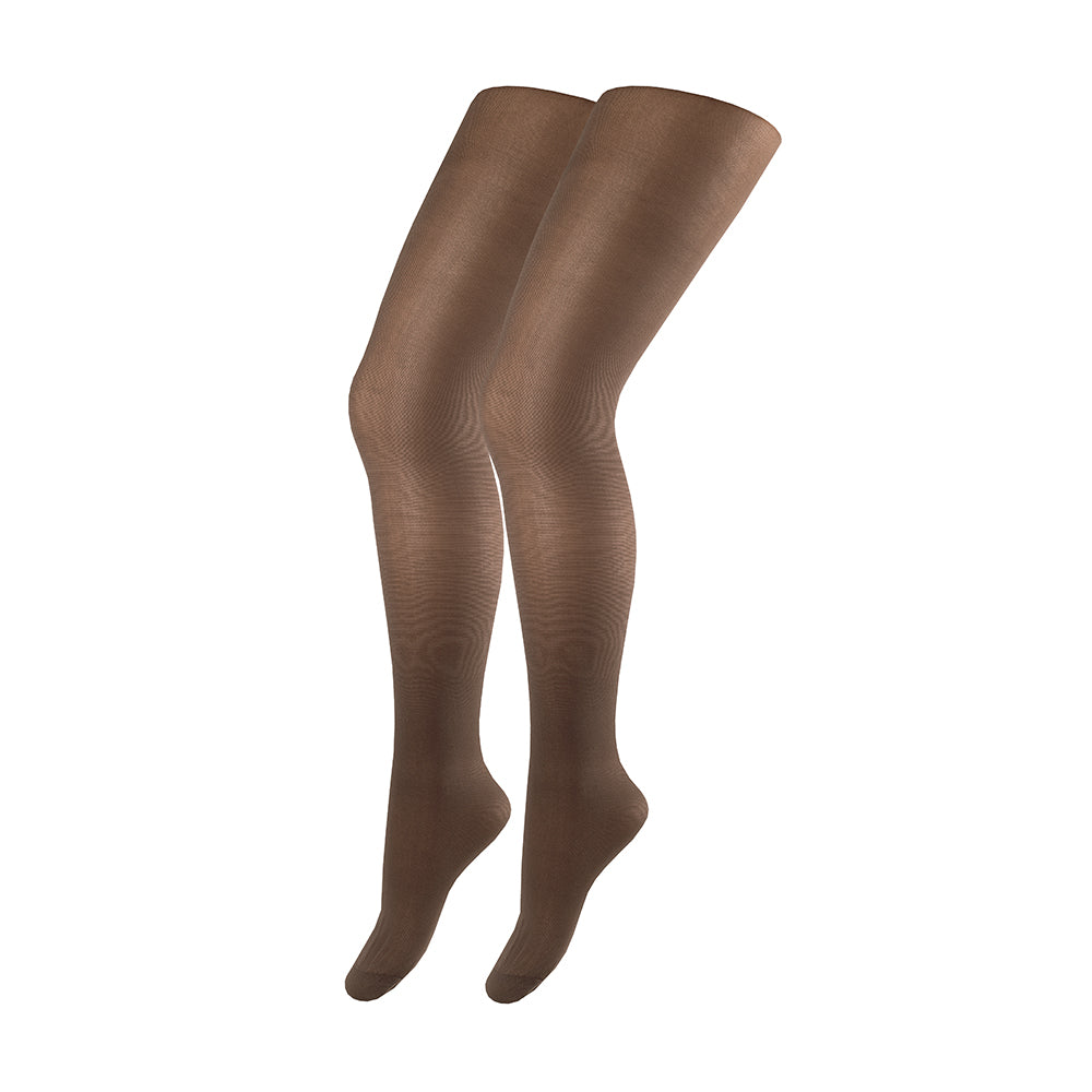 Duna (Ukraine) Basic Line 40 Den - Classic Plus Size Women's Tights with a Reinforced Shorts (#1120)