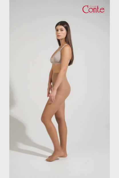 Conte Ideal 20 Den - Classic Women's Tights with a Reinforced Shorts (16С-29СП)