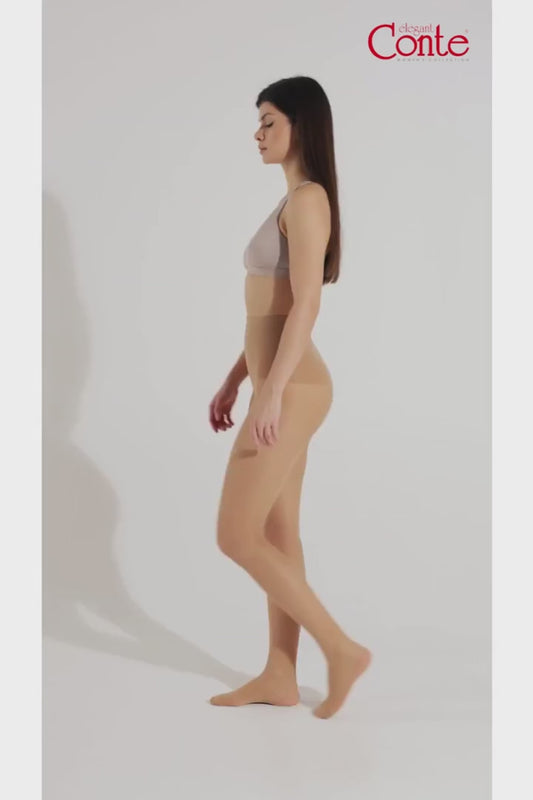 Conte Slimfit 20 Den - Моделюючі жіночі колготки з широким поясом, що формує фігуру (8С-73СП)