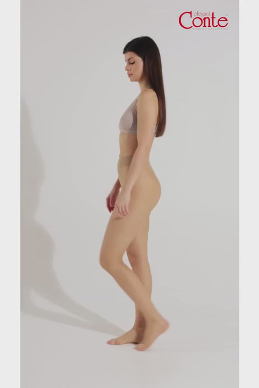 Conte Summer 8 Den Open Toe - Класичні ультратонкі невидимі жіночі колготки (14С-31СП)