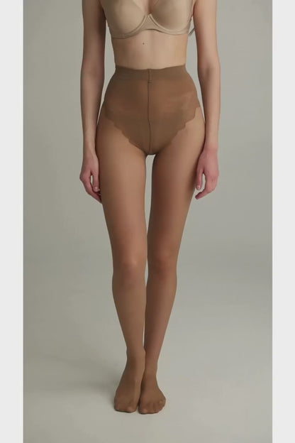 Conte Bikini Soft 20 Den - Classic Women's Tights with Laced Panties (8S-34SP)