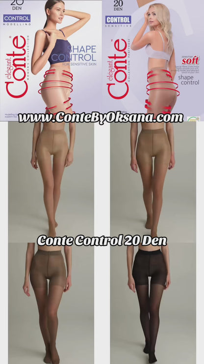 Conte Control Soft 20 Den - Modelling Control Top Women's Tights (8С-75СП)