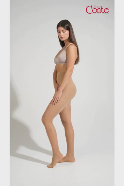 Conte Ideal 20 Den - Classic Women's Tights with a Reinforced Shorts (16С-29СП)