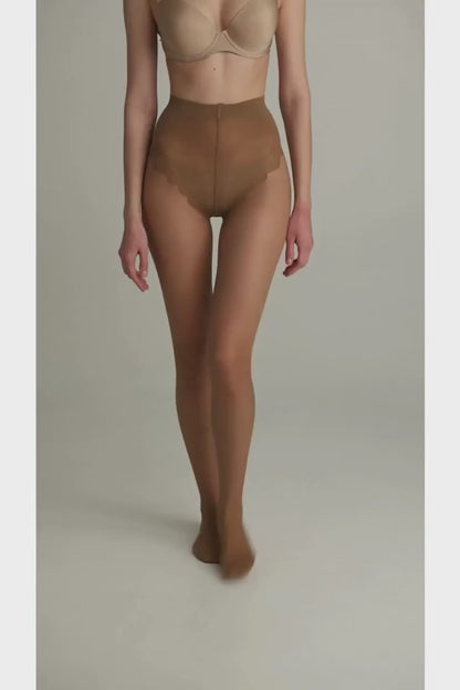 Elegante (Poland) Fleur 40 Den - Classic Ajour Top Women's Tights (8S-34SP)