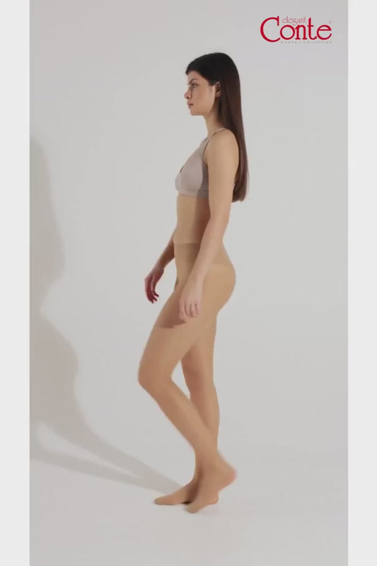 Conte Top 40 Den - Класичні жіночі колготки, прозорі до талії, футболка з низькою талією (8С-64СП)