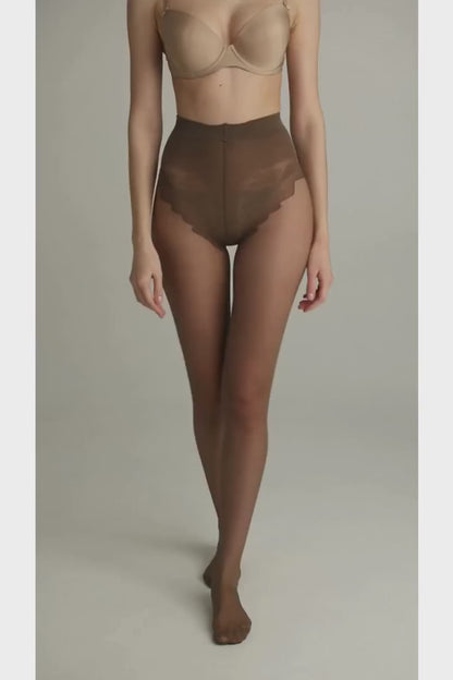 Conte Bikini Soft 20 Den - Classic Women's Tights with Laced Panties (8S-34SP)