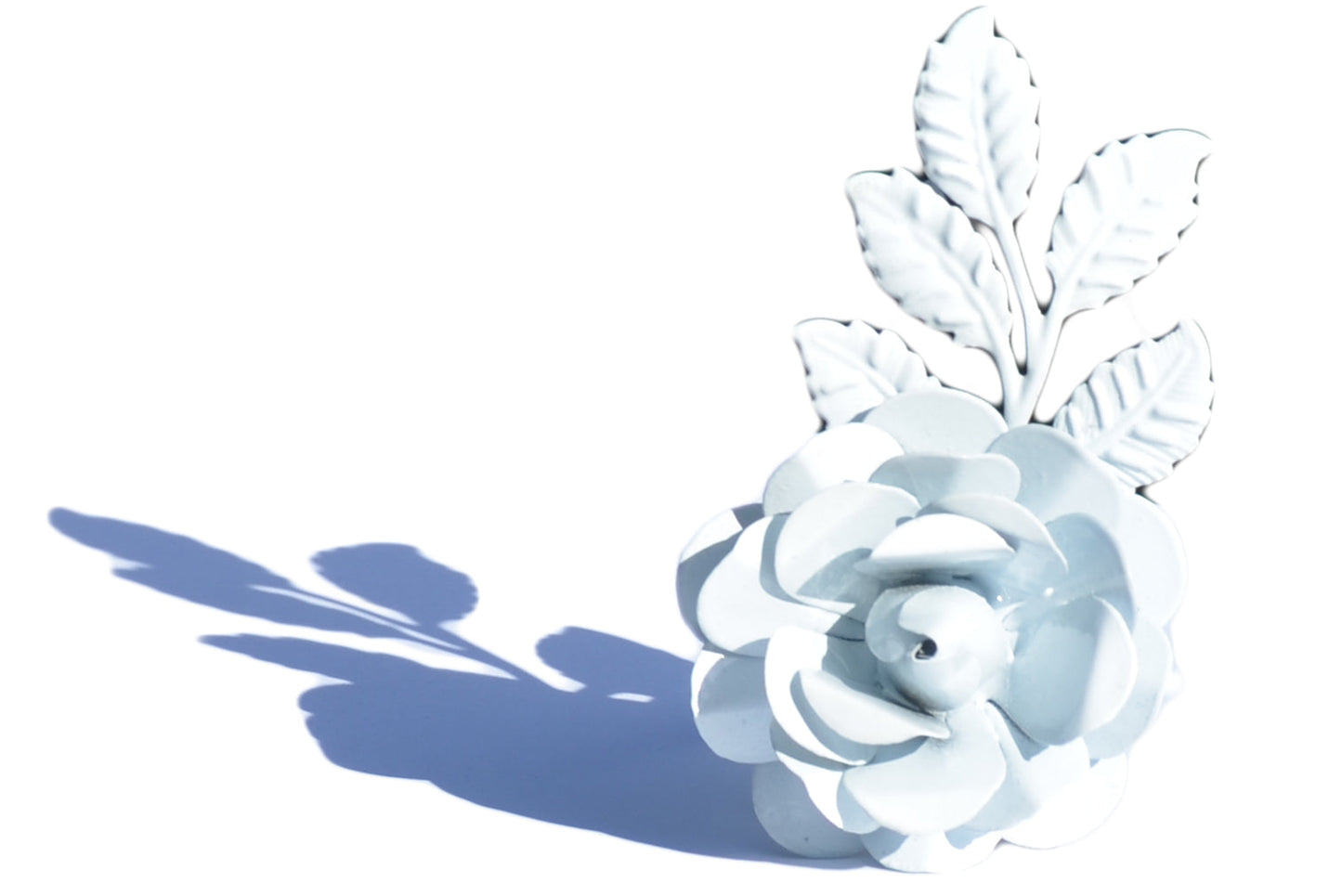 Vibhsa White Rose Set of 8 Napkin Rings