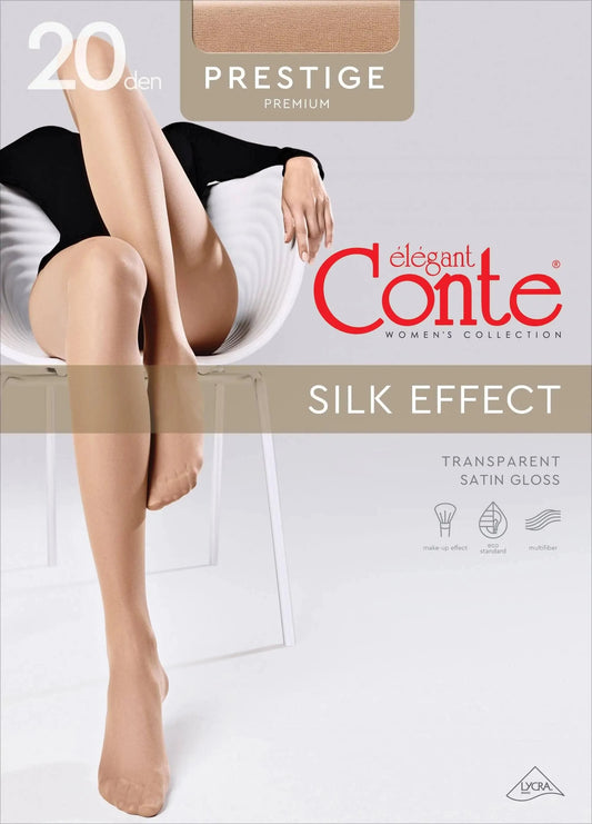 Conte (Poland) Prestige 20 Den - Classic Sheer to Waist T-top Women's Tights (8S-43SP)