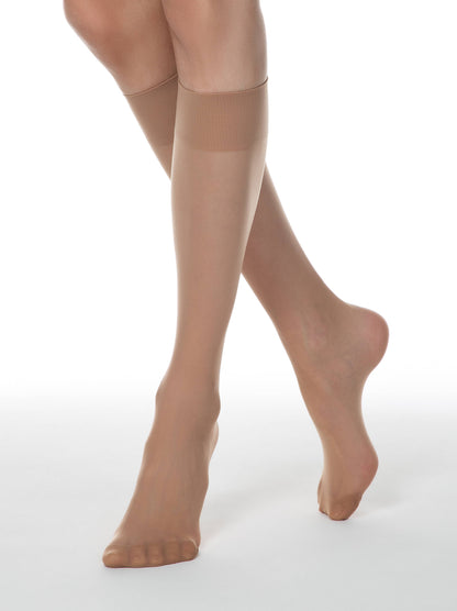 Conte Tension 20 Den - 2 Pairs (Pack) Classic Knee-Highs for Women (8S-3SP)