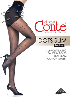 Conte Dots Slim 40 Den - Shaping Fantasy Polka-Dots Women's Tights (22С-1СП)