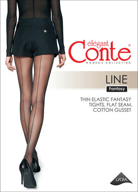 Conte Line 20 Den - Fantasy Women's Tights with an imitation seam (20С-45СП)