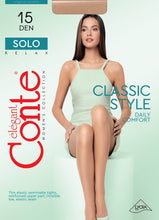 Load image into Gallery viewer, Conte Solo 15 Den - Classic Women&#39;s Tights With a Reinforced Shorts (17С-89СП)