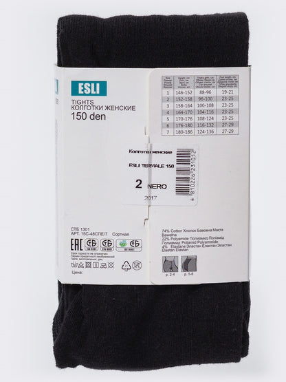 Conte/Esli Termale 150 Den - Хлопковые теплые непрозрачные женские колготки (15С-48СПЕ/Т)