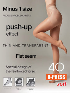 Conte X-Press Soft 40 Den - 5 Modelling Belts Control Top Women's Tights (8С-69СП)