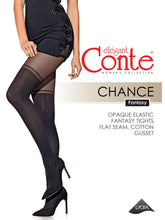 Load image into Gallery viewer, Conte Chance 50 Den - Fantasy Opaque Women&#39;s Tights with Imitation Golfs (16С-136СП)