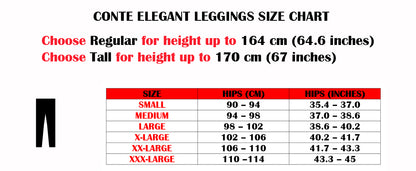 Conte Andrea - Cotton Tight-fitting Women's Leggings from jersey fabric "jean" (17С-311ТСП)