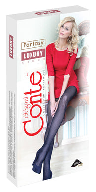 Conte Luxury - Cotton Ajour Openwork Women's Tights (7С-87СП)