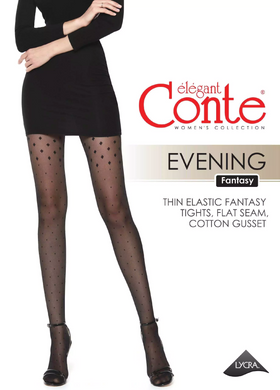 Conte Evening 20 Den - Fantasy Women's Tights with pattern 