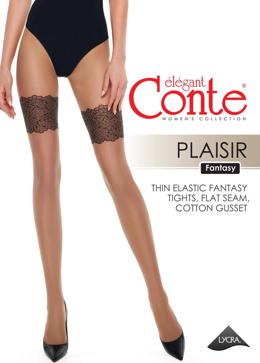 Conte Plaisir 20 Den - Fantasy Women's Tights with imitation stockings (20С-91СП)