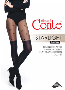 Conte Starlight 60 Den - Fantasy Opaque Women's Tights with a golfs imitate & stars (19С-7СП)
