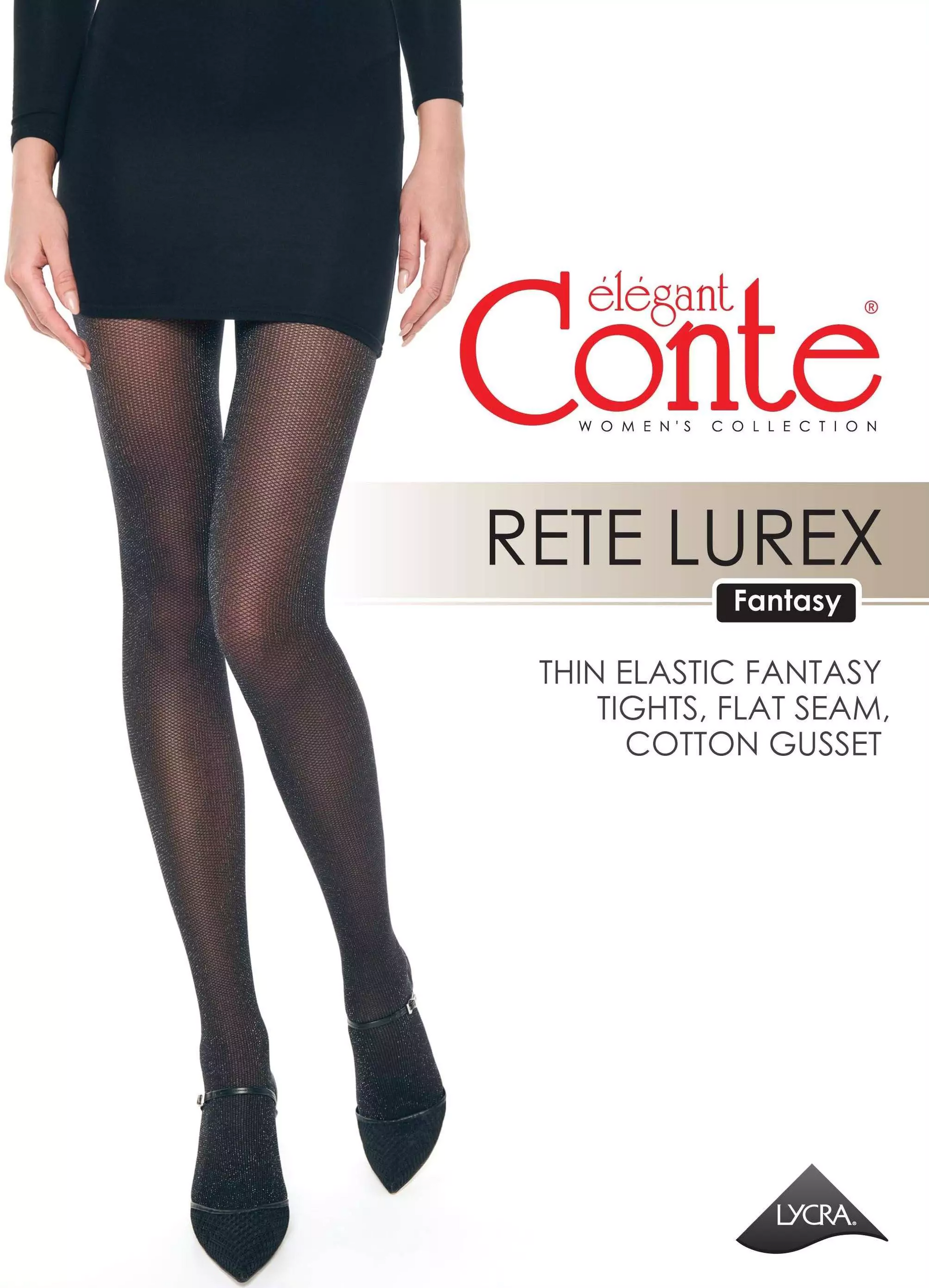 Conte Rete Lurex 40 Den - Fantasy Shiny Womens Tights (20С-93СП) –  ConteByOksana