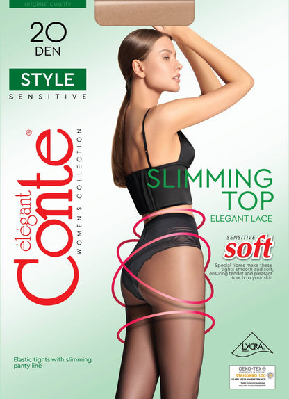 Conte Style Soft 20 Den - Modelling Bikini Shaping Women's Tights (8S-73SP)