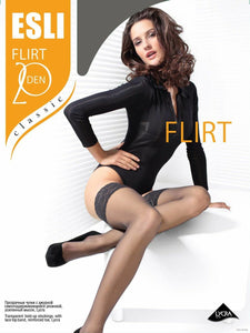Conte/Esli Flirt 20 Den - Classic Thin Stockings For Women (8С-90СПЕ)