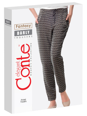 Conte Fantasy Relaxed Printed Women's Trousers - Darly (14С-560БСП)