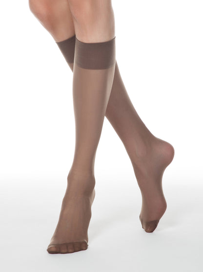 Conte/Esli Accent 20 Den - Thin Knee-Highs For Women - 2 Pairs (Pack) (8С-3СПЕ)